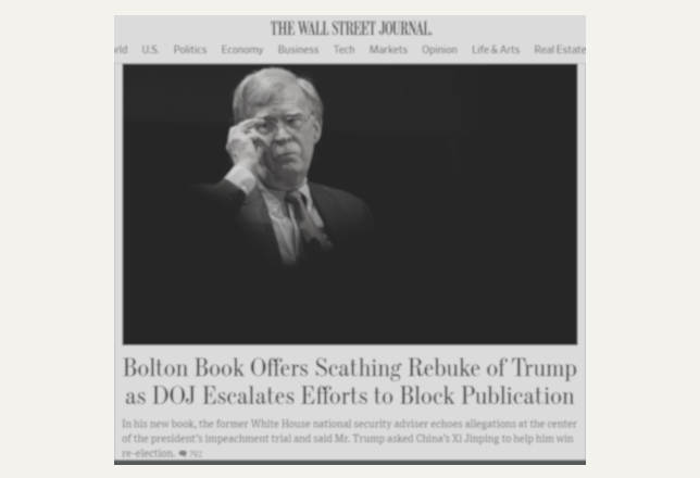 BOLTON, TRUMP E XI JINPING IN "THE ROOM WHERE IT HAPPENED"